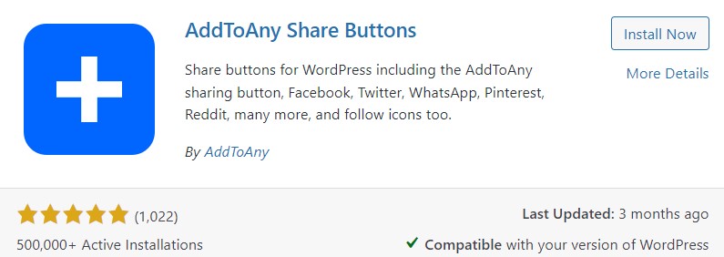 AddToAny Share Buttons Plugin