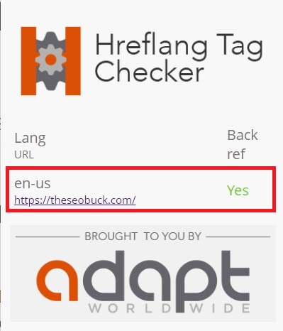 Check your hreflang tag is it working fine