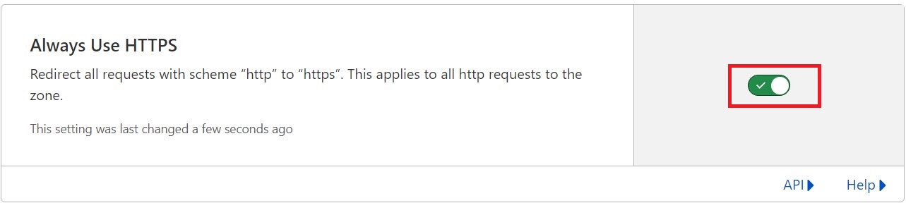 Cloudflare SSL-Always Use HTTPS