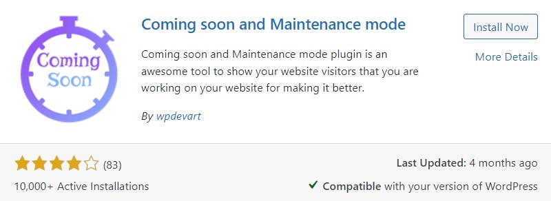 Coming Soon and Maintenance Mode Plugin