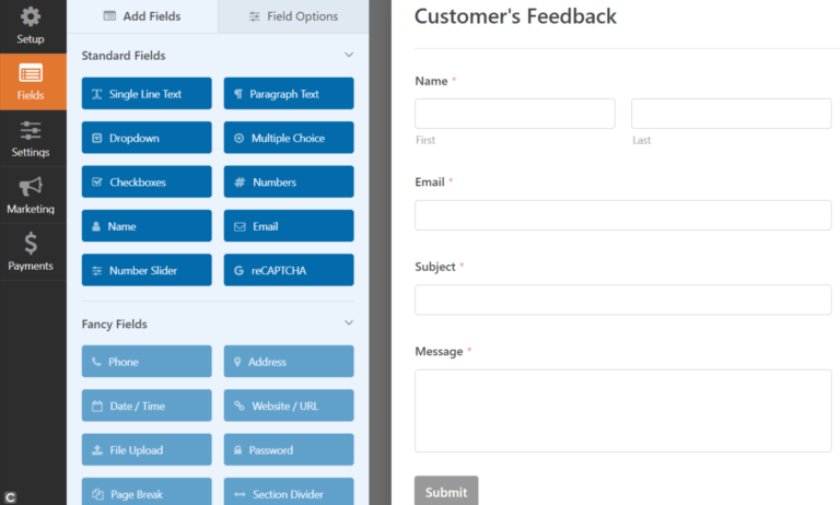 Customer-Feedback-Builder