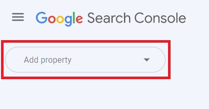 Google Webmaster-Add Property