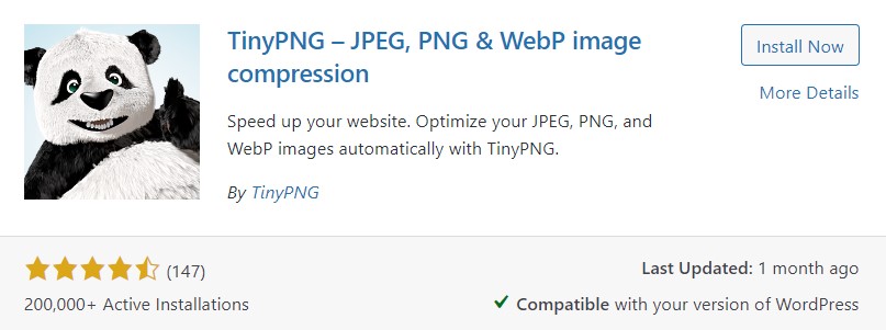 TinyPNG Plugin WordPress