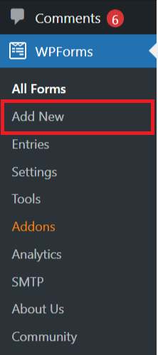 WPForms-Add-New