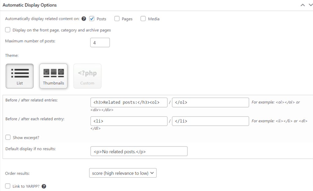 YARPP-Automatic-Display-Options-Setting