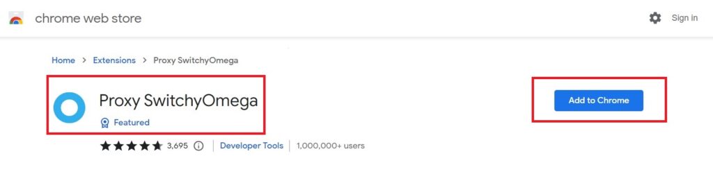 Proxy SwitchyOmega-Add to Chrome