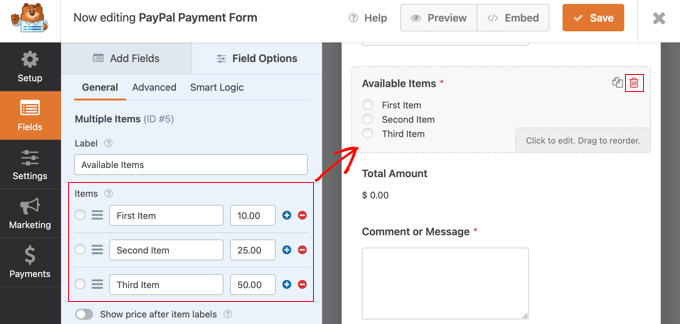 paypal-form-multiple-items